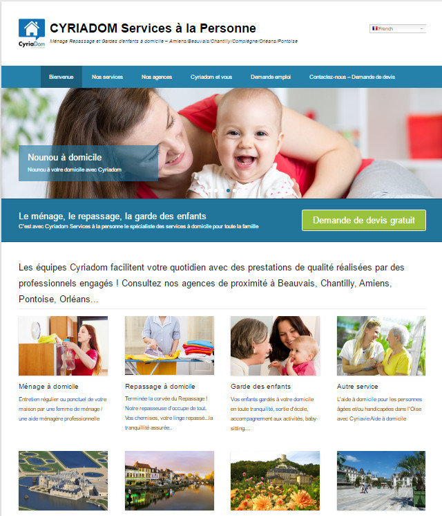 Site internet de Cyriadom à Beauvais dans l'Oise